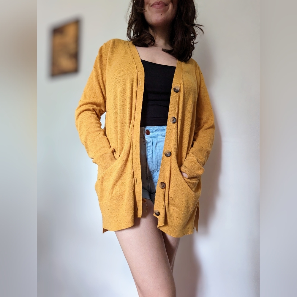💛 Cozy Mustard Yellow Cardigan 💛